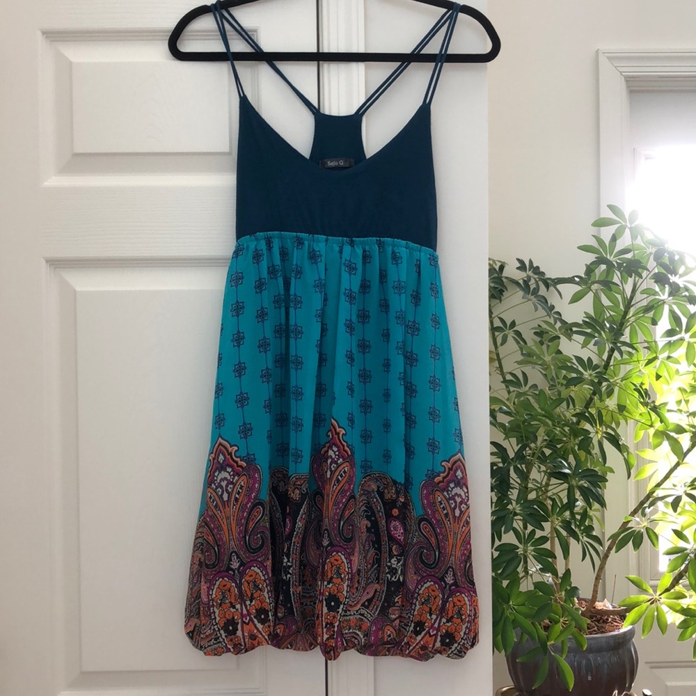 Sejis J Multicolored Bubble Dress